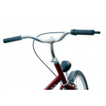 Retro skladací bicykel Fuzlu 24'' Universal / Universe 1 prevodový 15" bordová